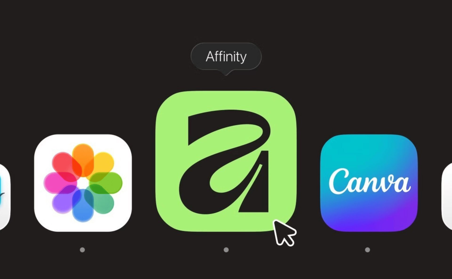 Ejemplo de la interfaz de Affinity mostrando un diseño generado a partir de prompts optimizados para marketing y contenido digital